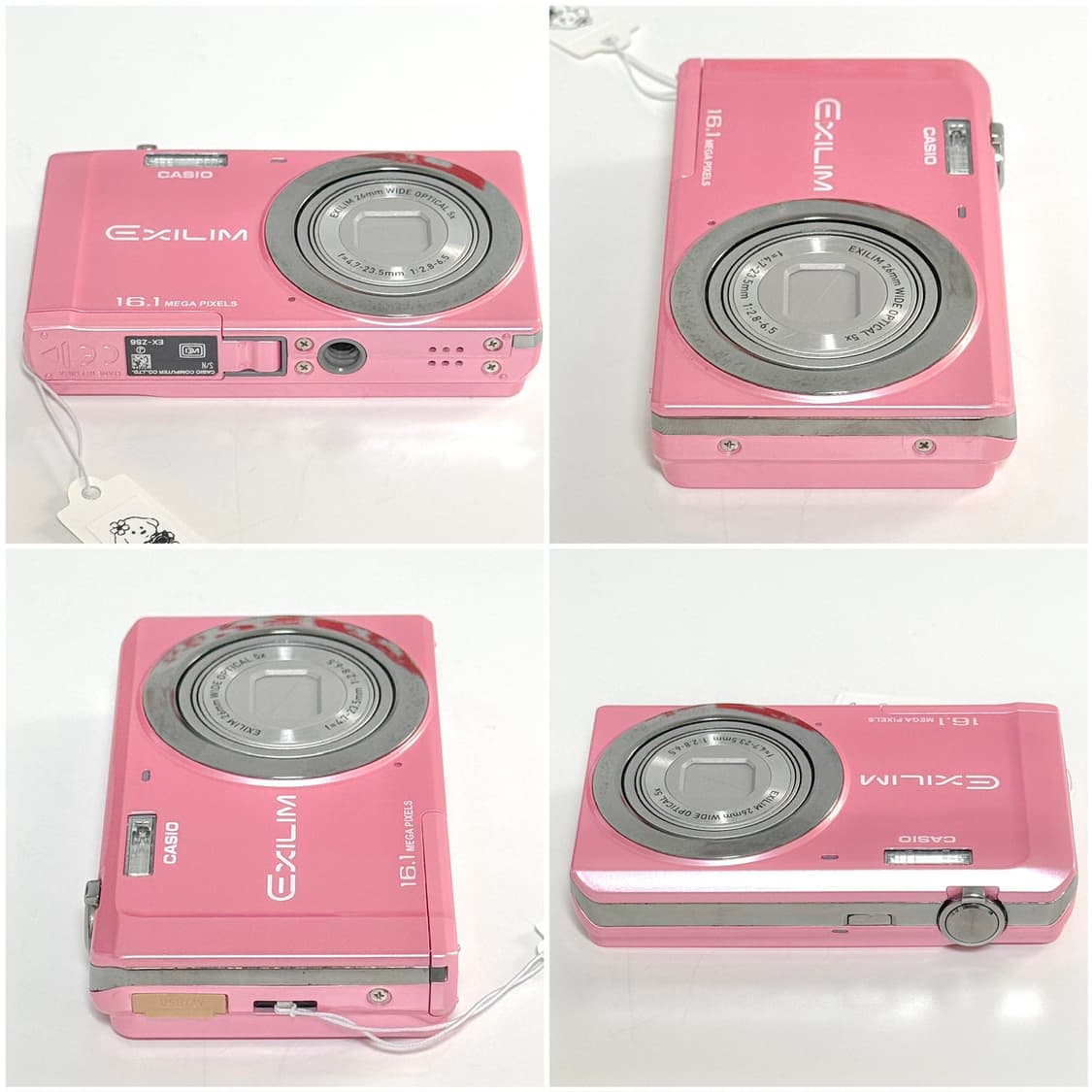 카시오 엑슬림 ZS6 베이비핑크 빈티지디카 상품이미지4