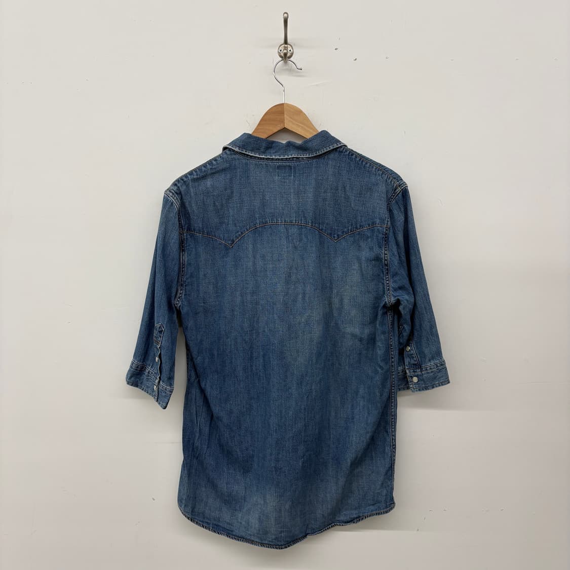 Lee 리 빈티지 7부 데님 셔츠 여성XL 상품이미지5