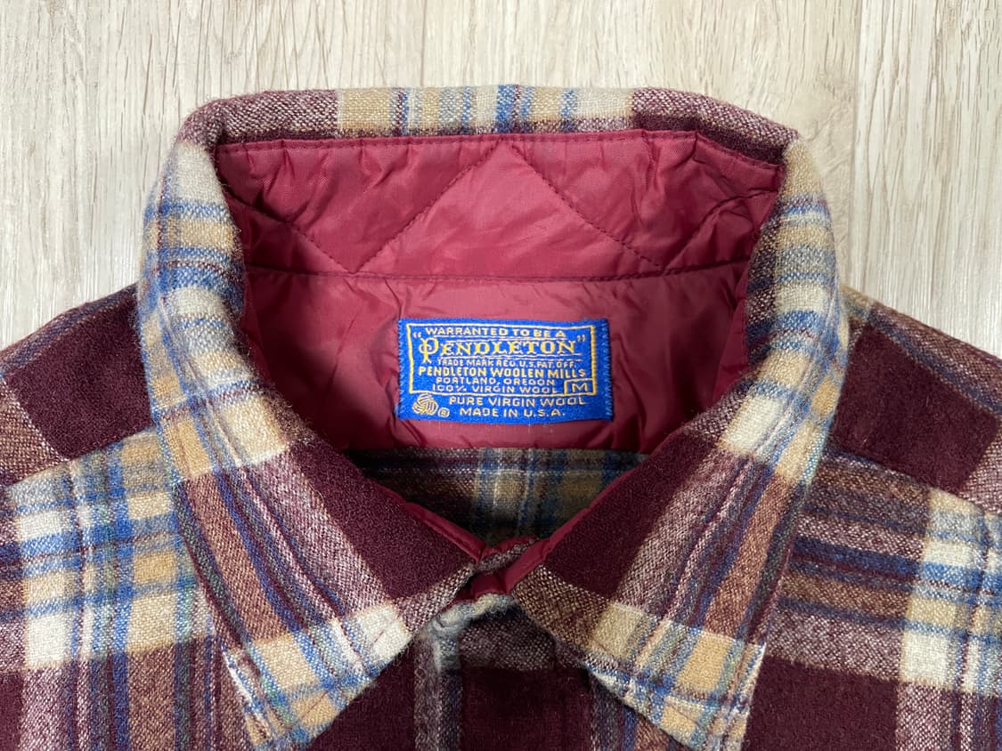 95~100) 70's 펜들턴 체크 울셔츠(미국제)RRL&LVC&폴로 상품이미지3