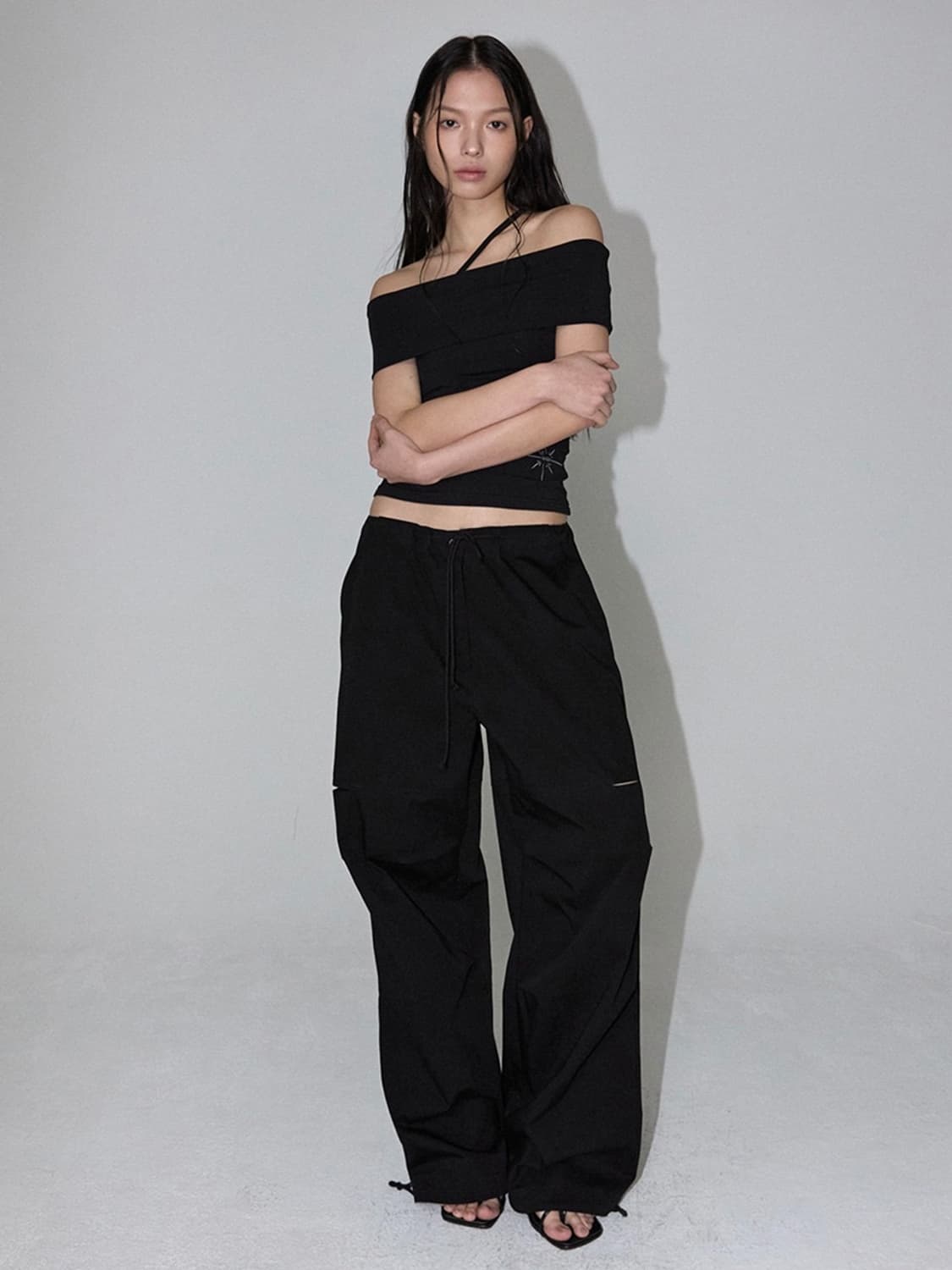 이네기 Organic Slit String Pants 상품이미지1