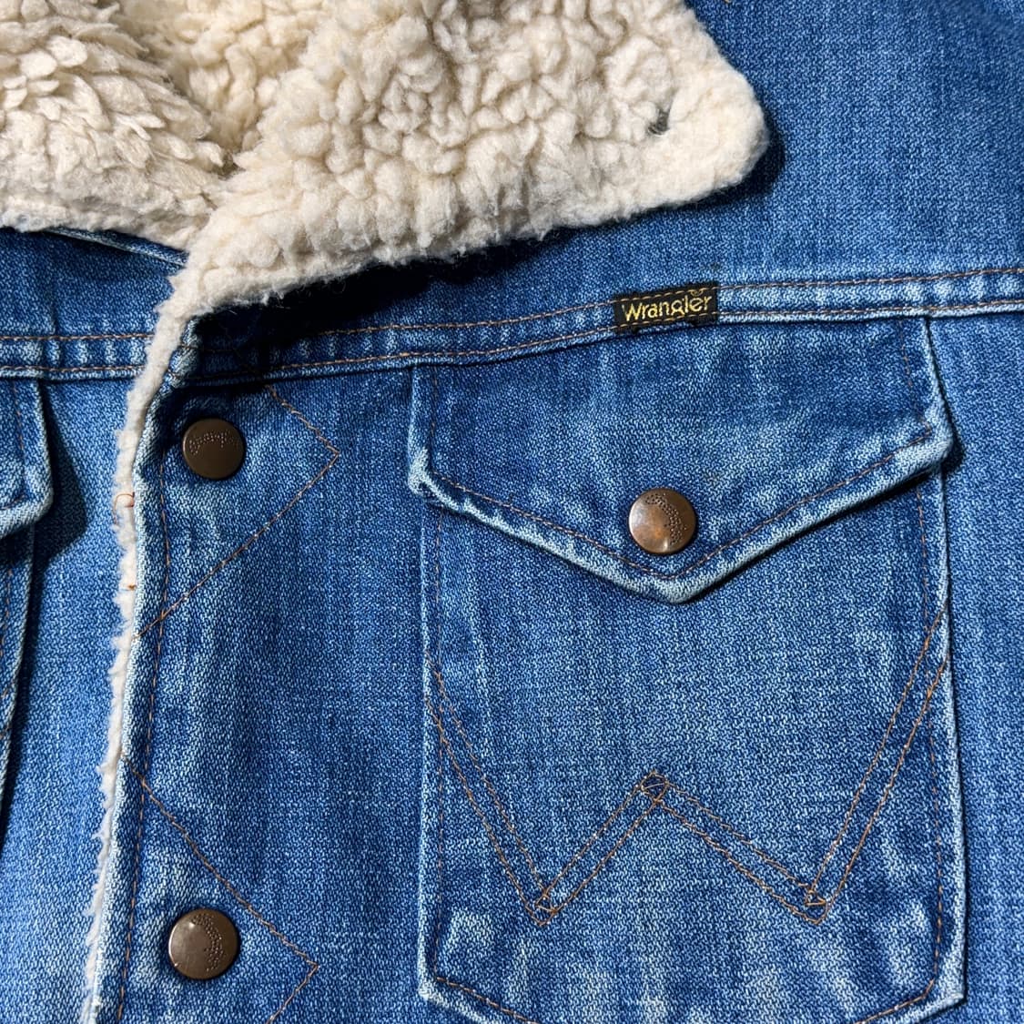 80s USA 랭글러 데님 쉐르파 (old-8533) 상품이미지5