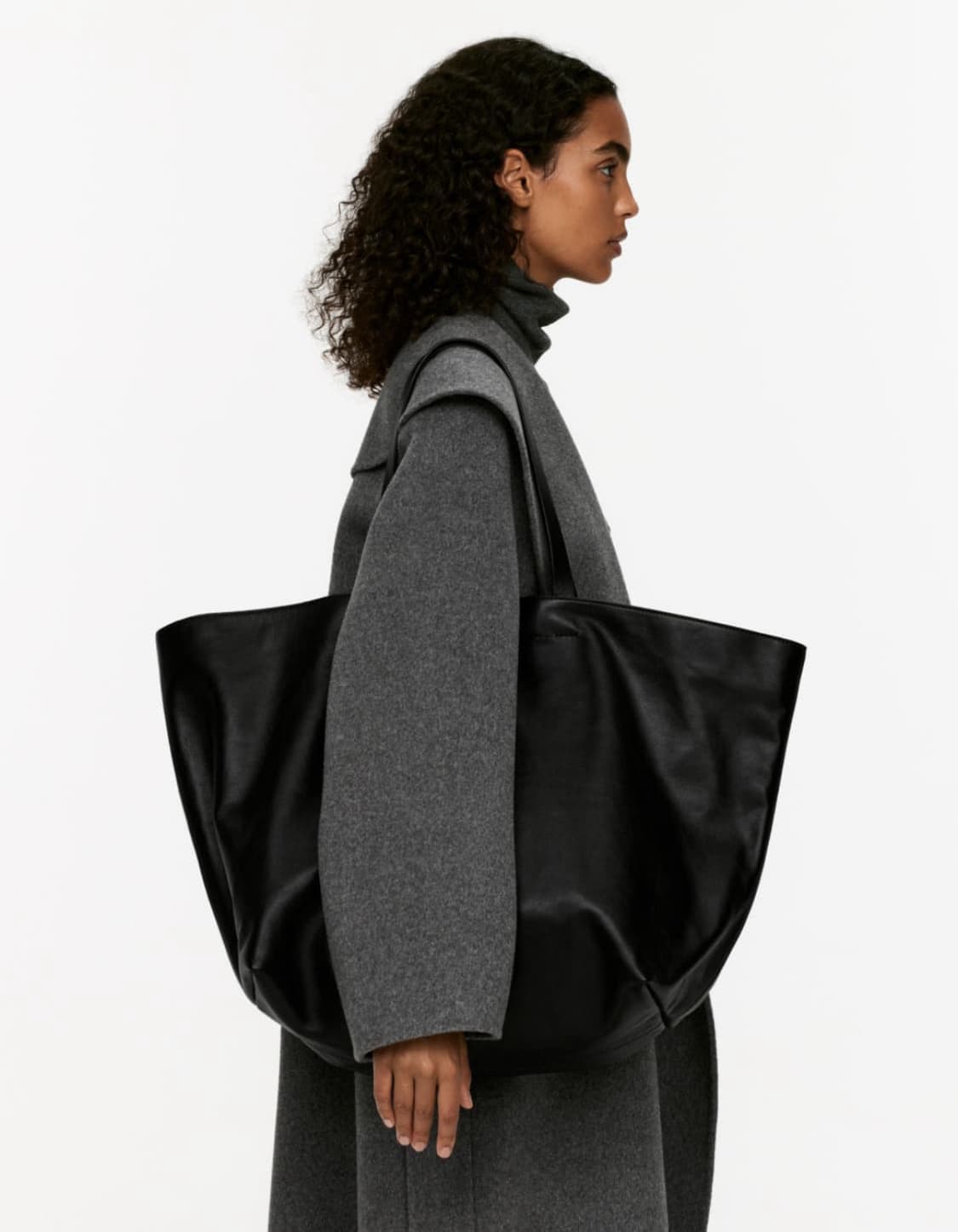 아르켓 빅 레더 토트백 상품이미지1