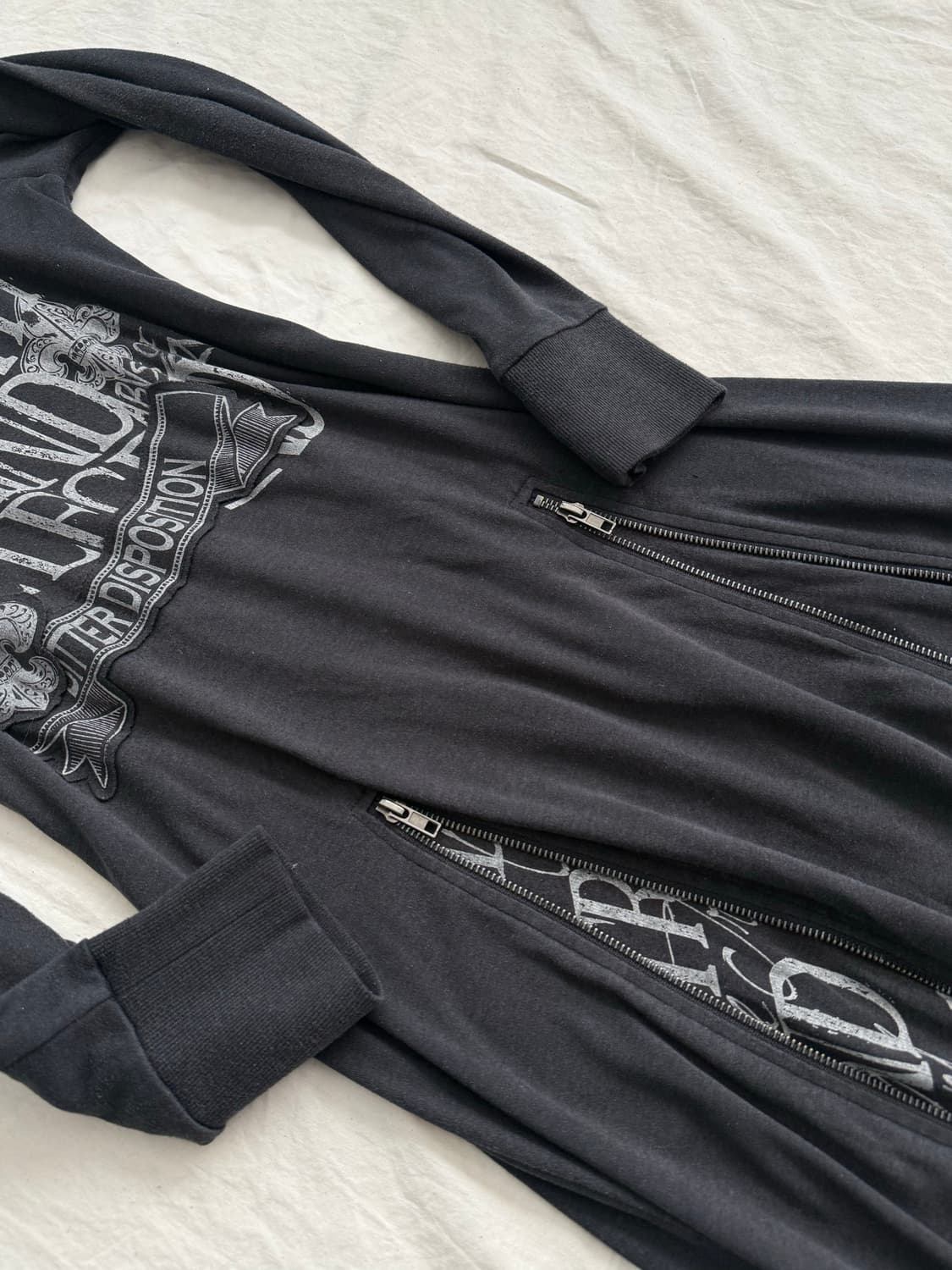 고스트오브 할렘 펑크 지퍼 후드 맥시 원피스 상품이미지6