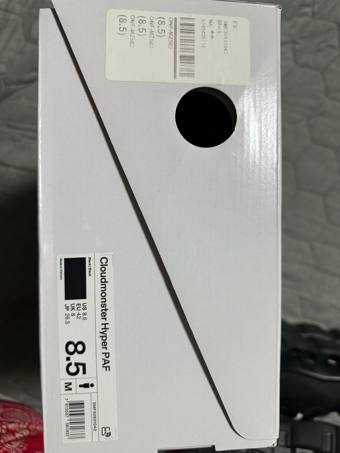 파프 온러닝 클라우드몬스터 하이퍼 블랙 상품이미지5