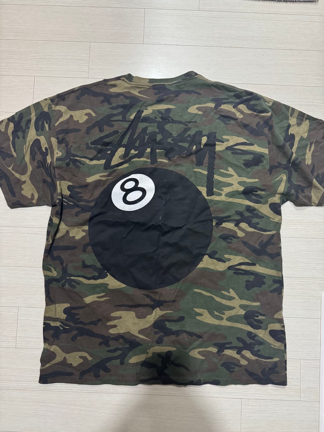(L)스투시 8볼 티셔츠 카모 상품이미지2