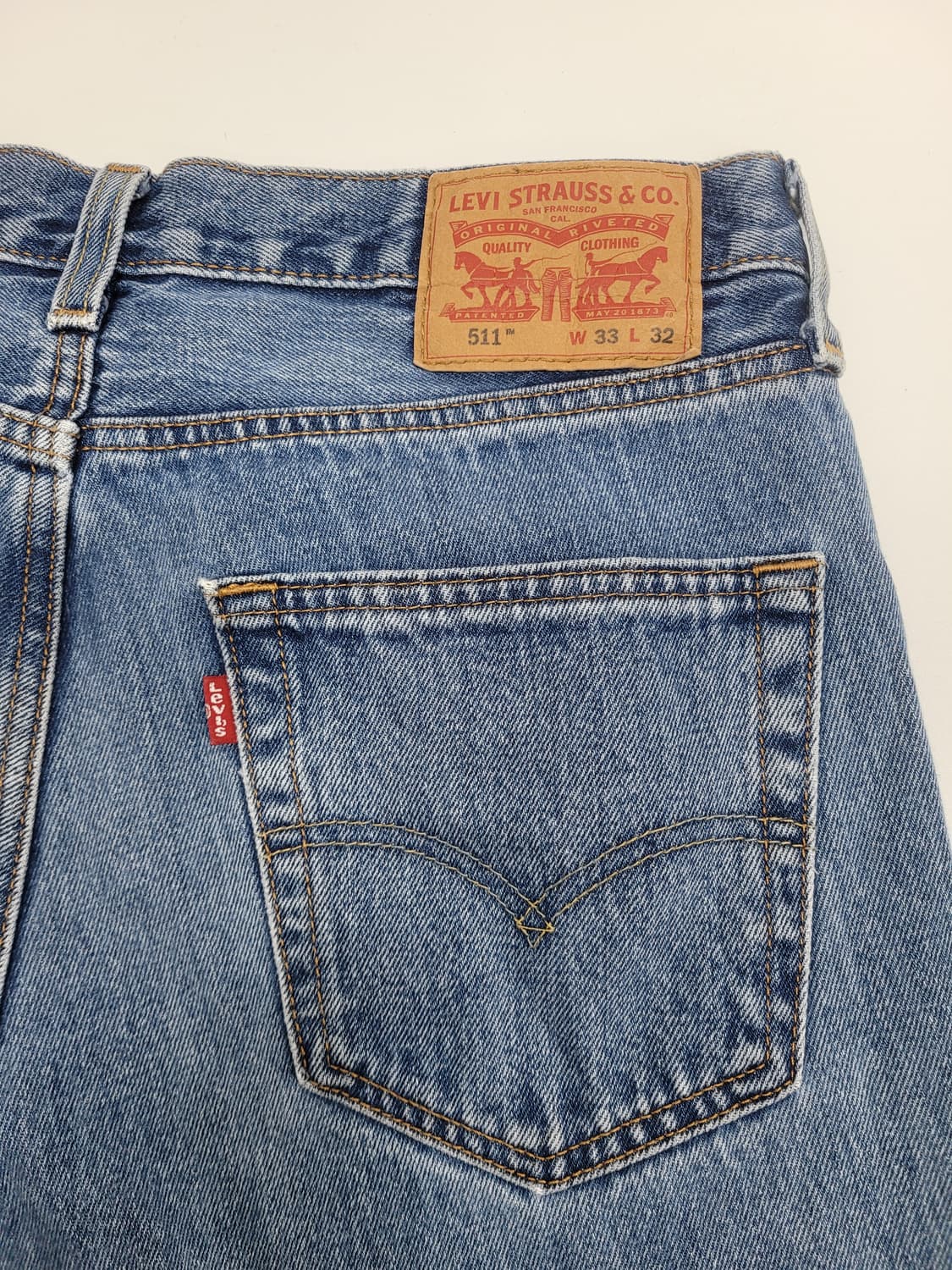 LEVI'S 리바이스 511 데님 청바지 / 남 33 연청 
 상품이미지5