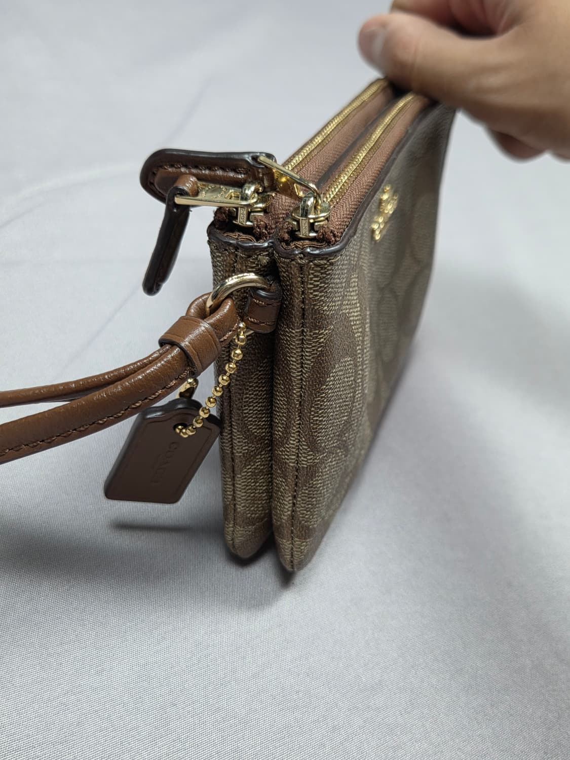 [코치] 시그니처 더블 지퍼 코너 리스트릿 | G00015 상품이미지2