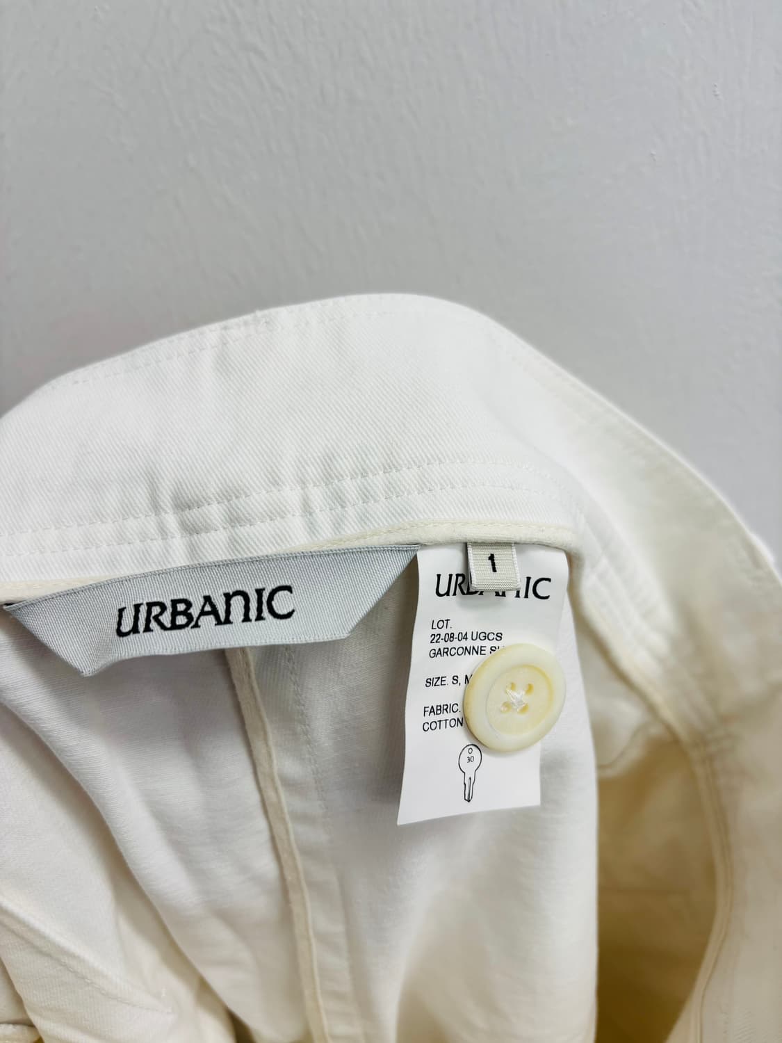 얼바닉 (URBANIC 30) 가르송 코튼 핀턱 쇼츠 화이트 상품이미지5