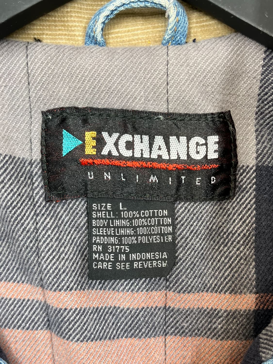 익스체인지 코듀로이 카라 트러커 데님 자켓 상품이미지7