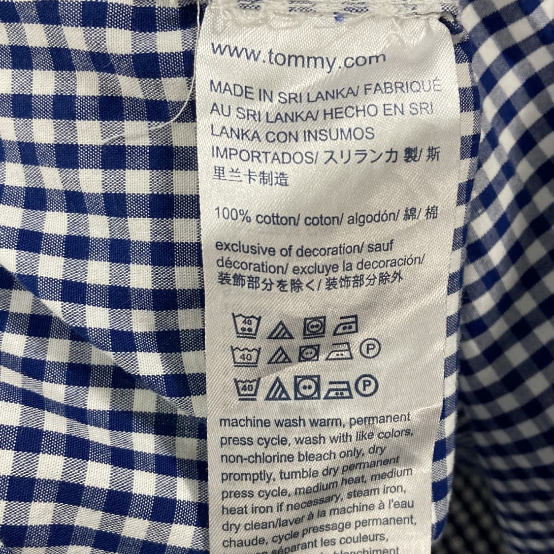타미힐피거 키즈 셔츠 남방 체크 2-3세 상품이미지4