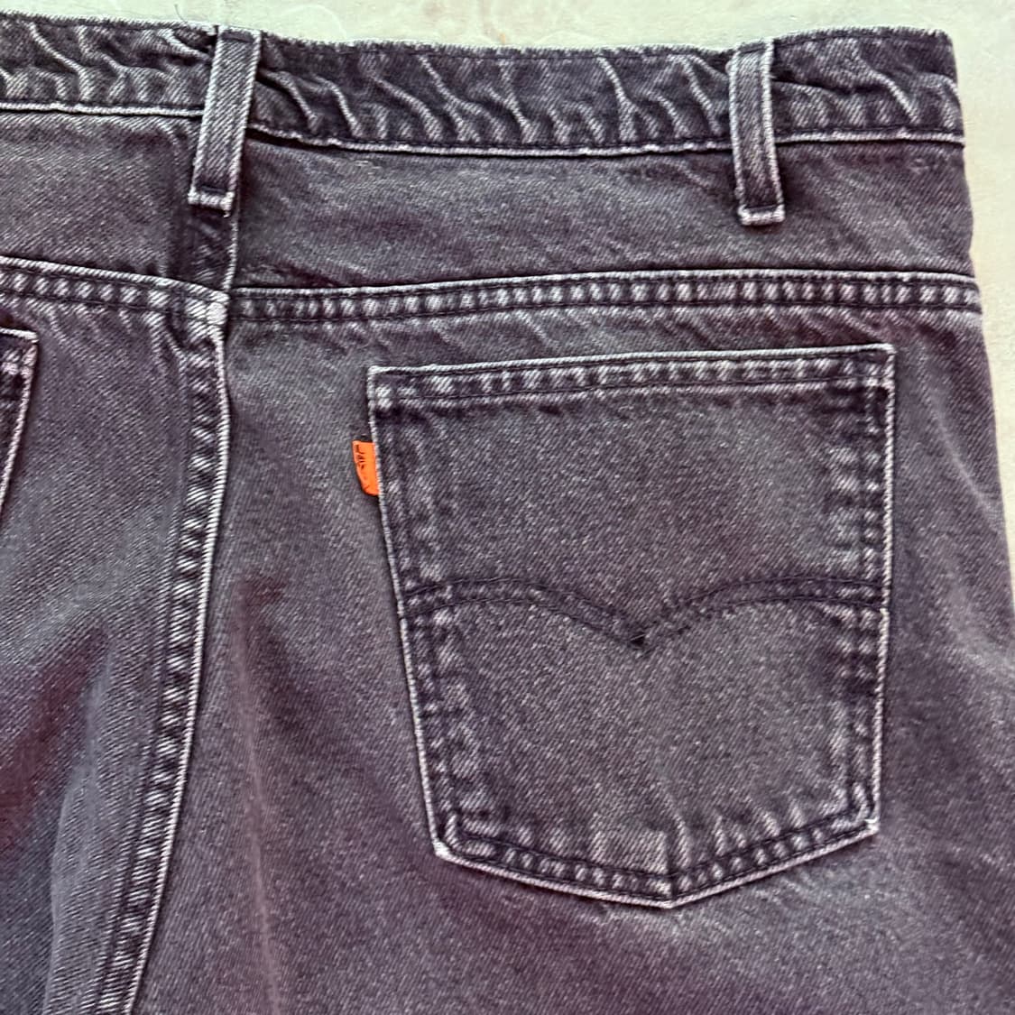 [38/32] 리바이스 505 오렌지탭 orange 흑청 블랙 USA 상품이미지5