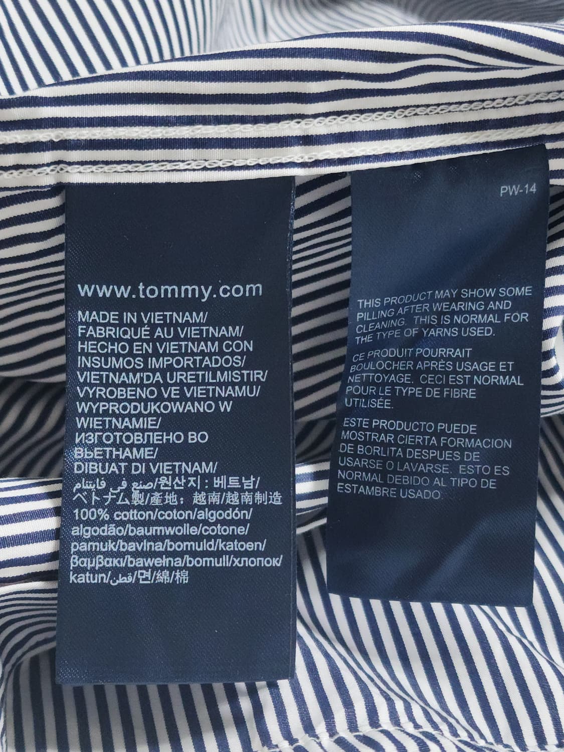 타미힐피거 스트라이프 셔츠 M 상품이미지9