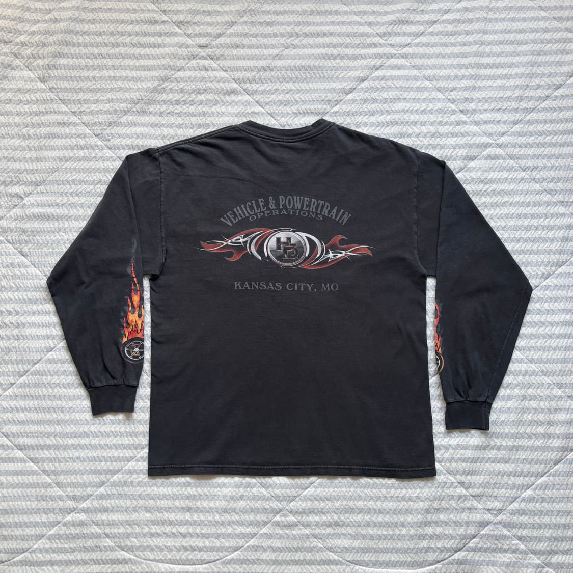 빈티지 할리데이비슨 플레임 롱슬리브 티셔츠 상품이미지2