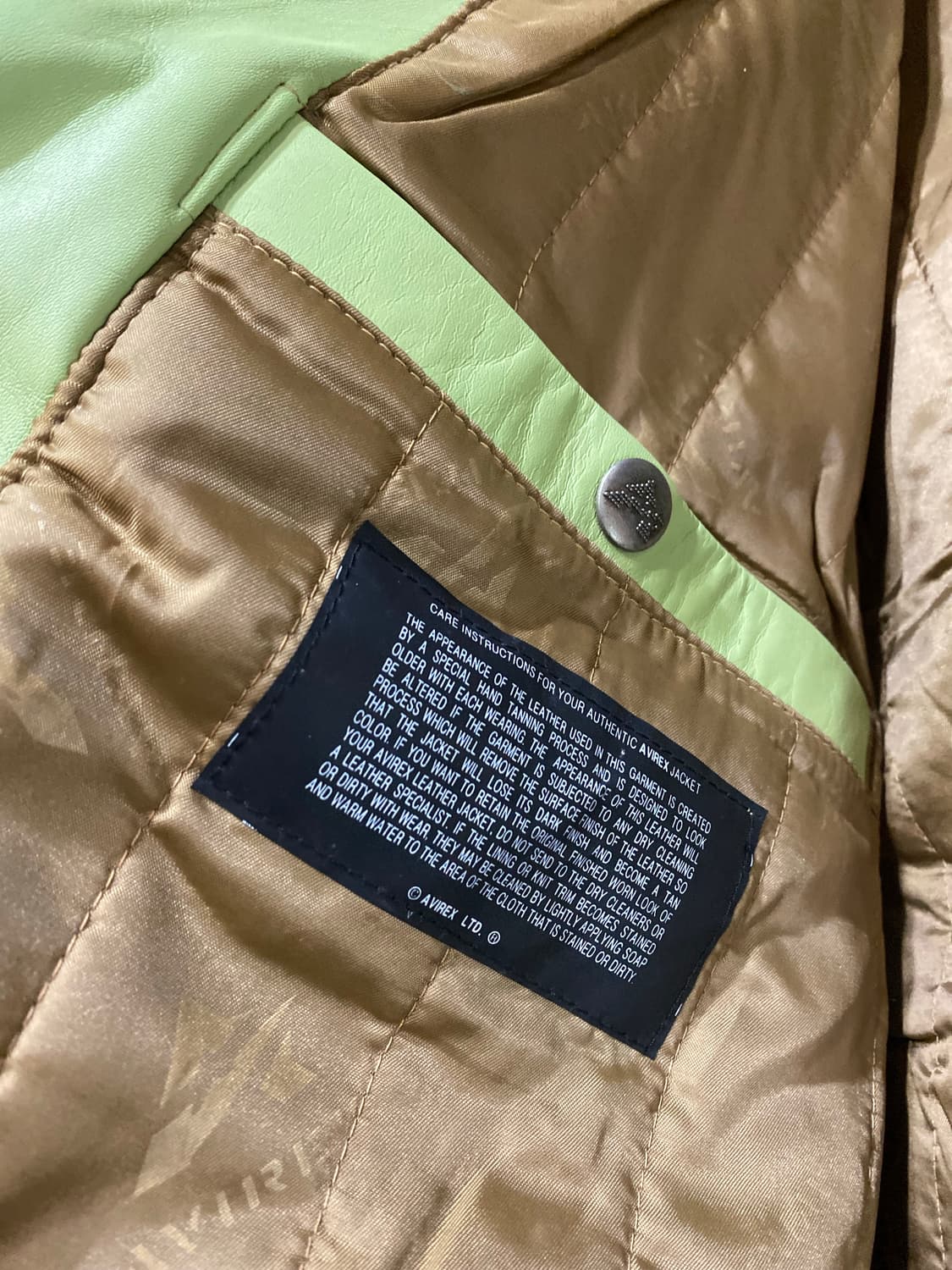 90s AVIREX 하이롤러 바시티 자켓 XXXL 상품이미지9