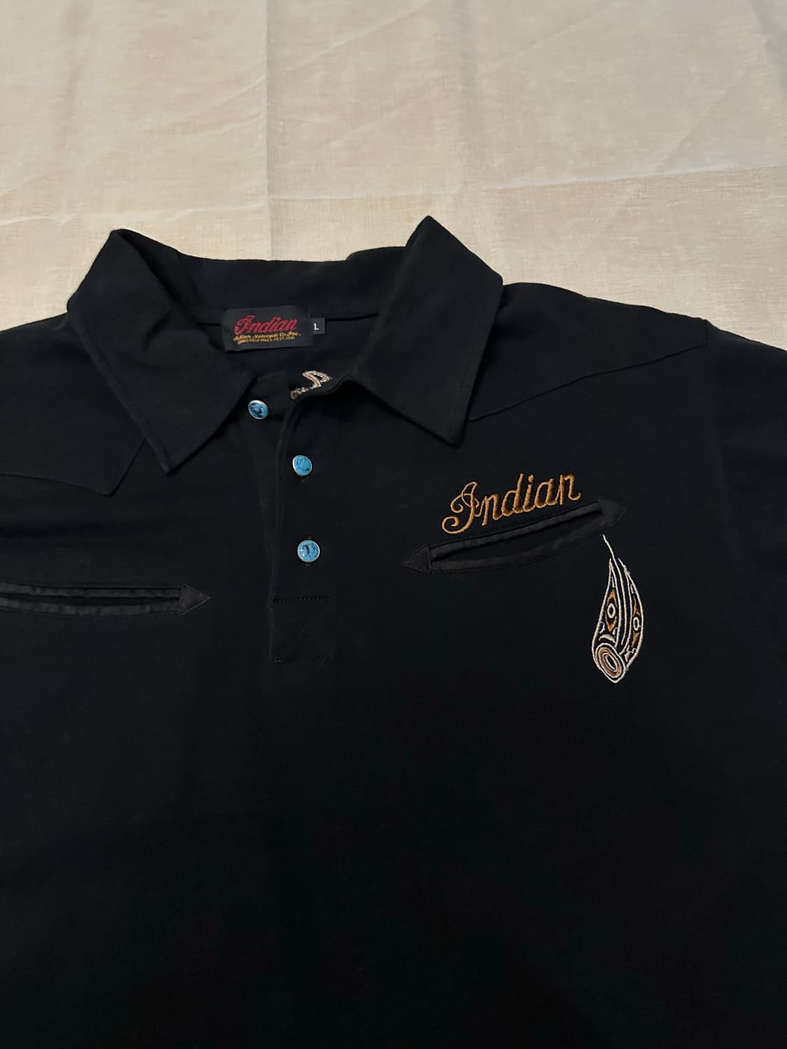Indian Motorcycle Eagle Polo 반팔 상품이미지4