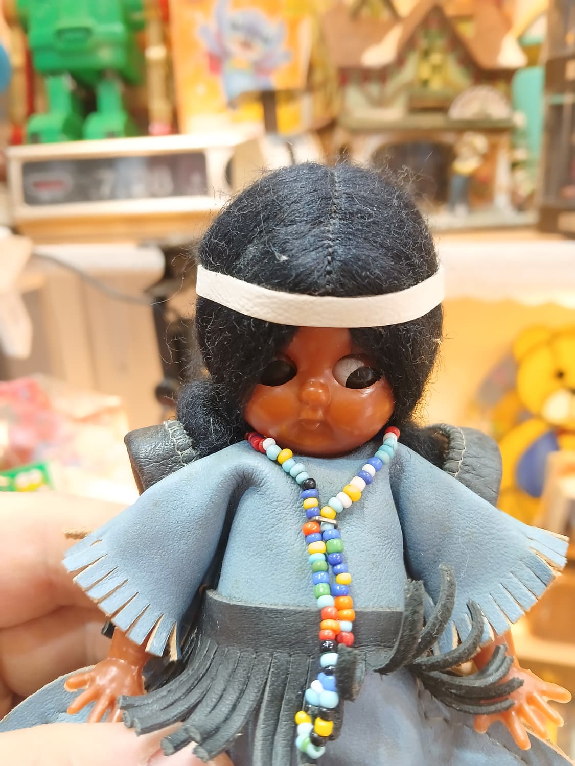 50년대 미국 빈티지Sleepy Eyes Carlson 인디언 인형 상품이미지3