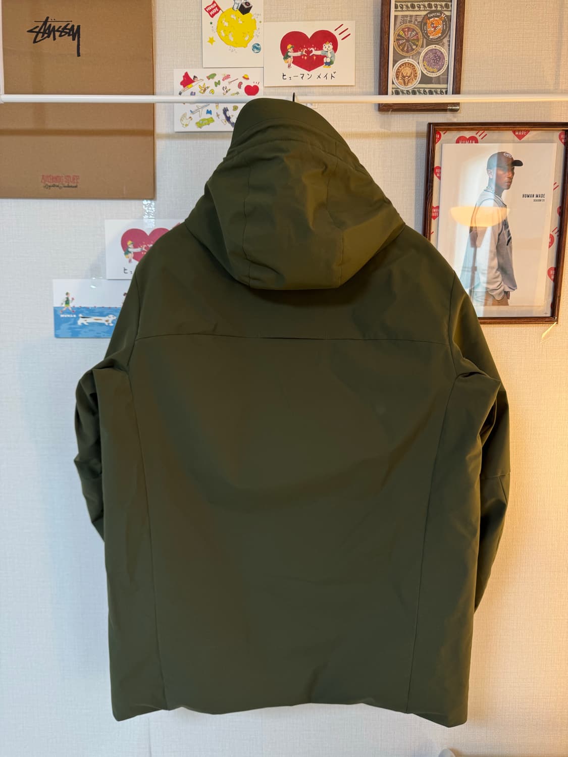 [L]Uniqlo 유니클로 하이브리드 다운 파카 카키 상품이미지2