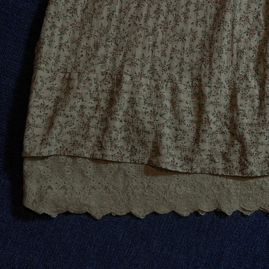 모리걸 플라워 패턴 나시 원피스 상품이미지3