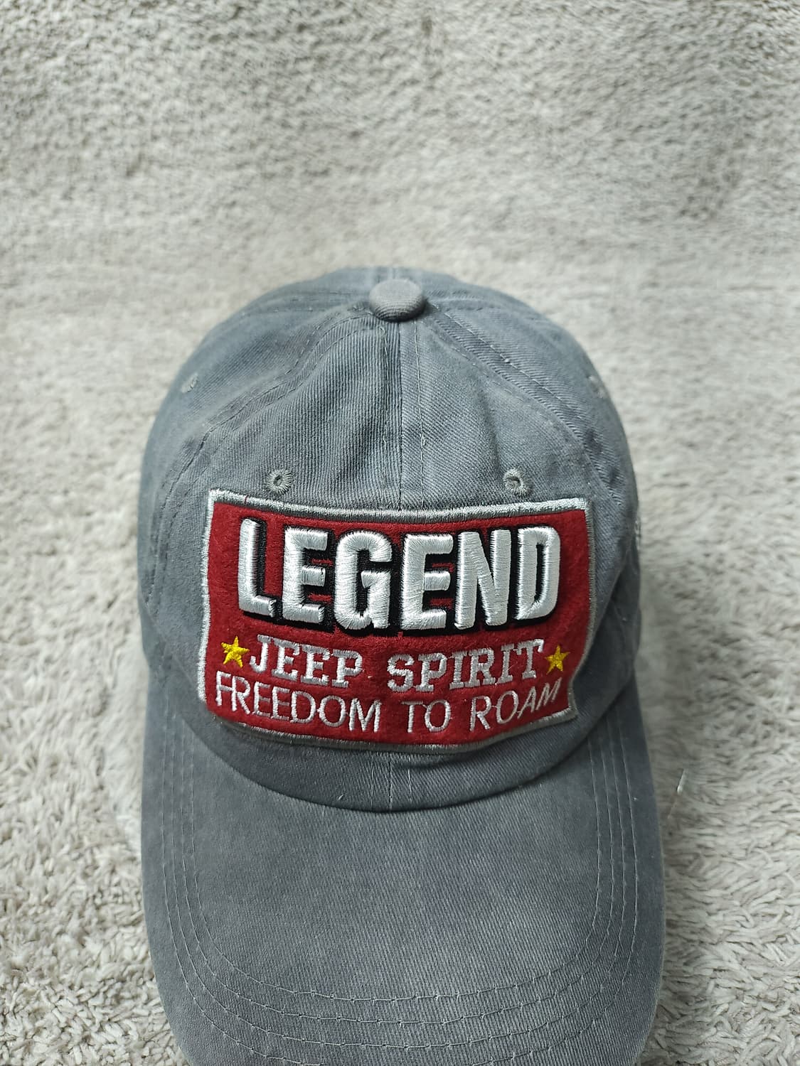 빈티지워싱 Jeep Legend 캡모자 그레이 상품이미지4