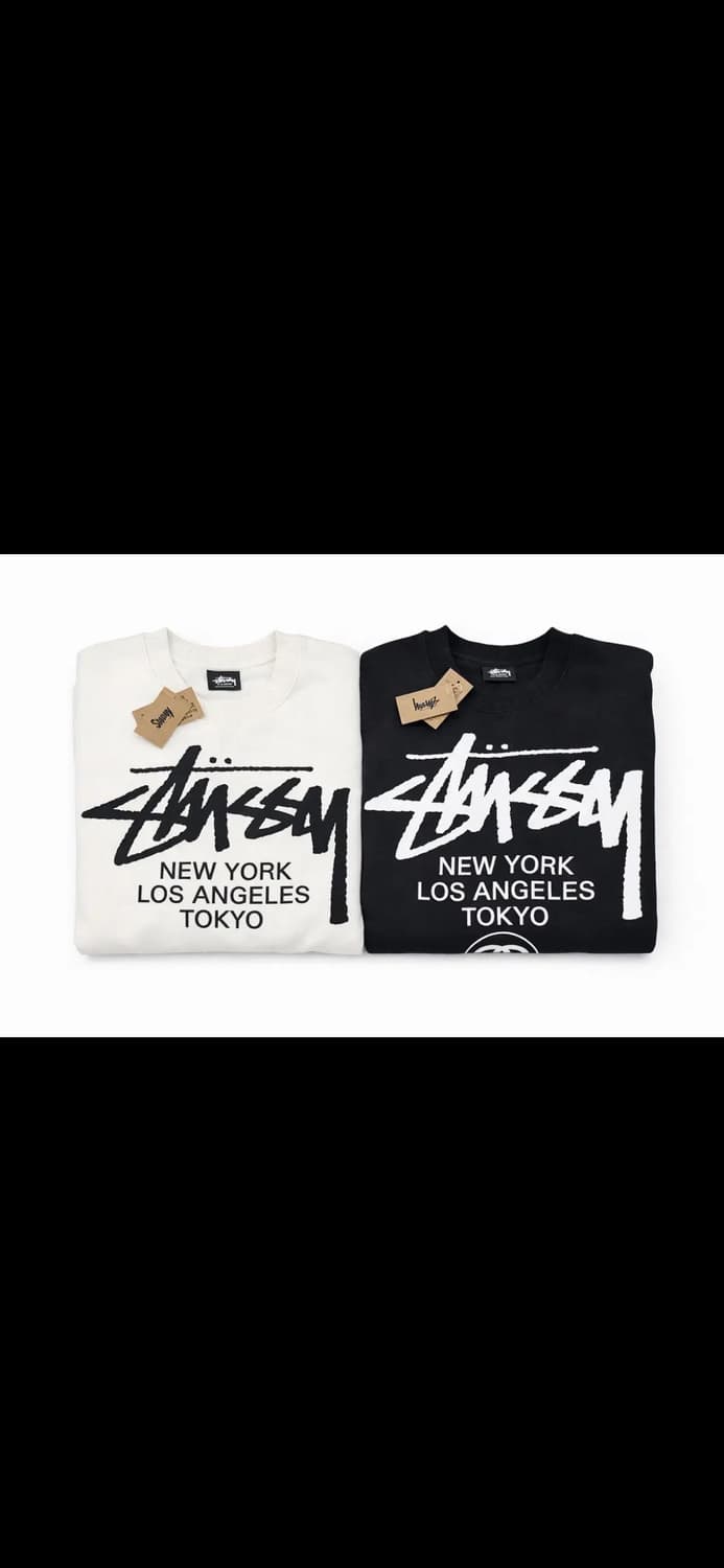 🔥[정품/무료배송]🔥STUSSY 스투시 월드투어 크루넥 맨투맨 3컬러 상품이미지1