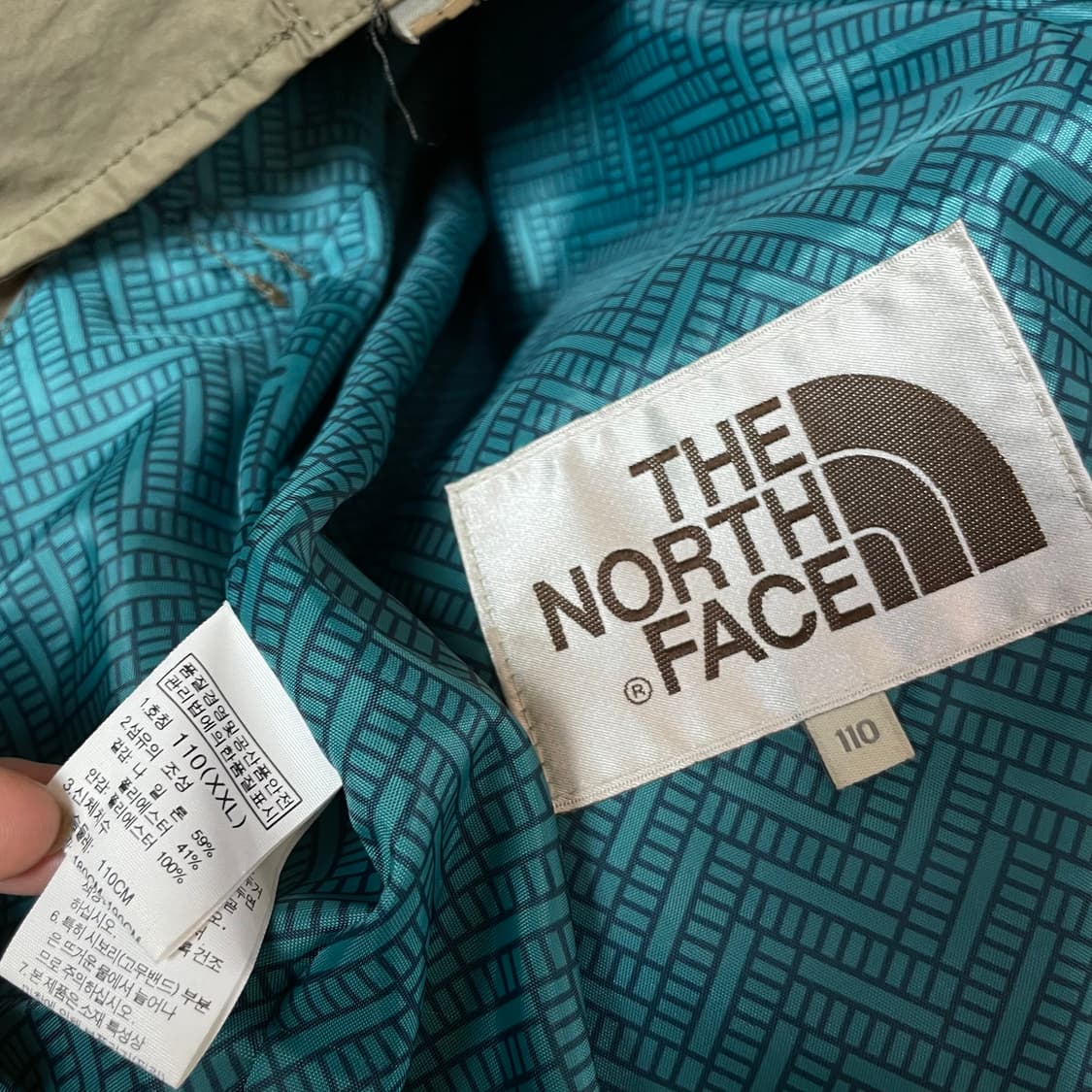 노스페이스 브라운 멀티포켓 나일론 자켓 110 상품이미지6