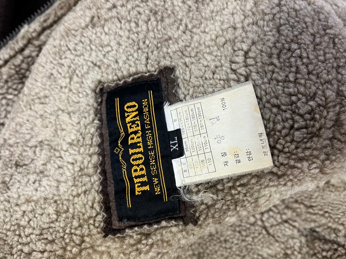 B-3 양가죽 무스탕자켓 XL 상품이미지9