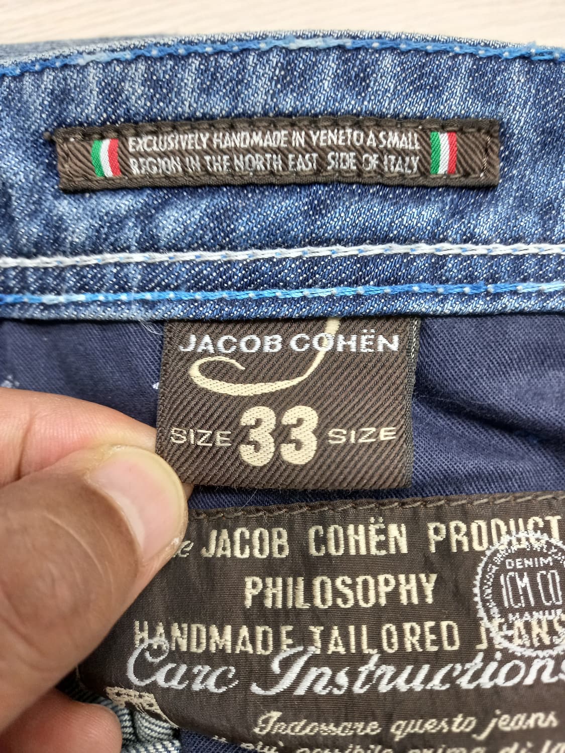 33 JACOB COHEN 워싱스판 슬림일자진 33-412 상품이미지9