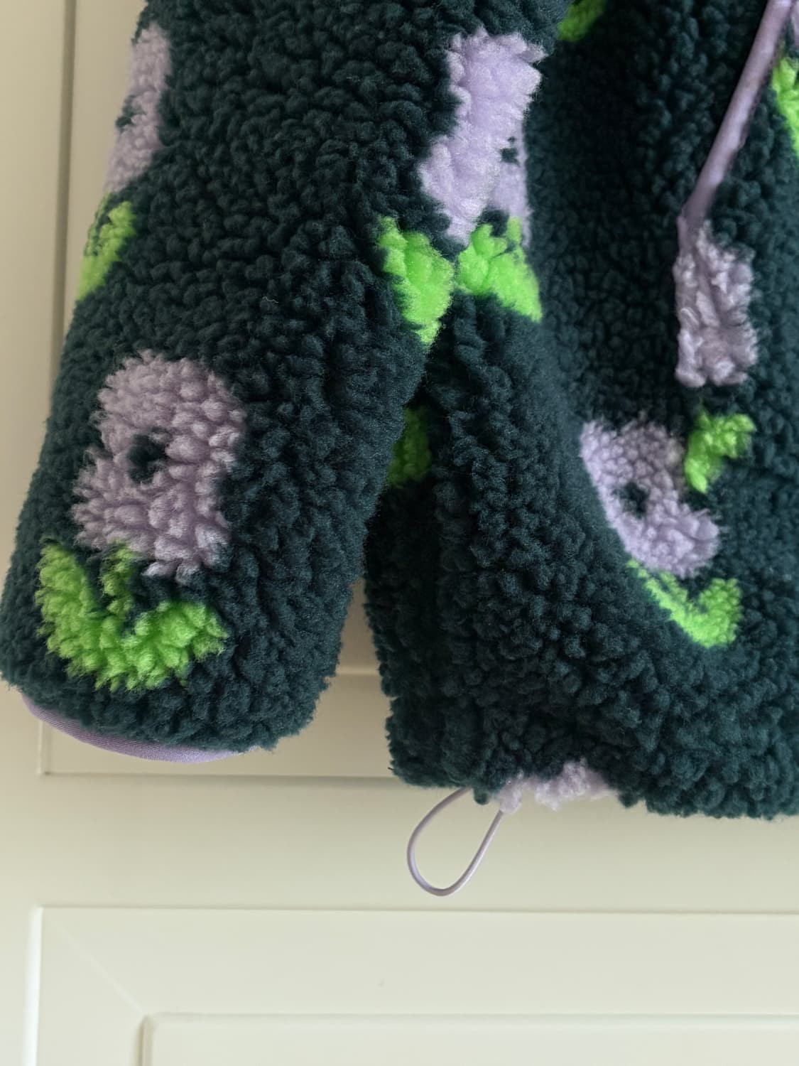 플라워 뽀글이 하프집업 상품이미지6