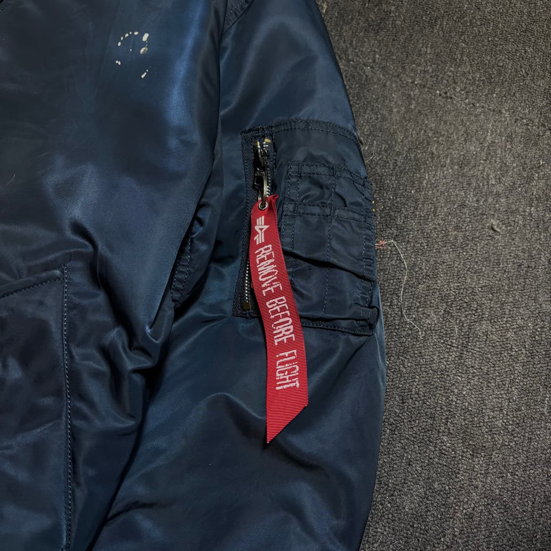 알파인더스트리 안티소셜클럽 콜라보 마원 항공 잠바 ma-1 M 상품이미지8