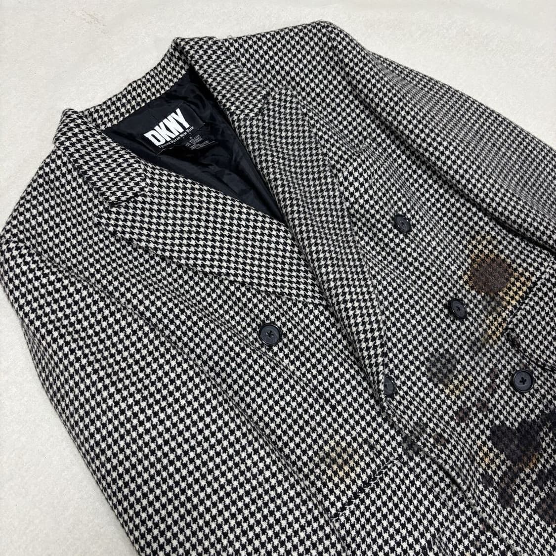 00s Donna Karan New York 울 코티드 자켓 상품이미지2