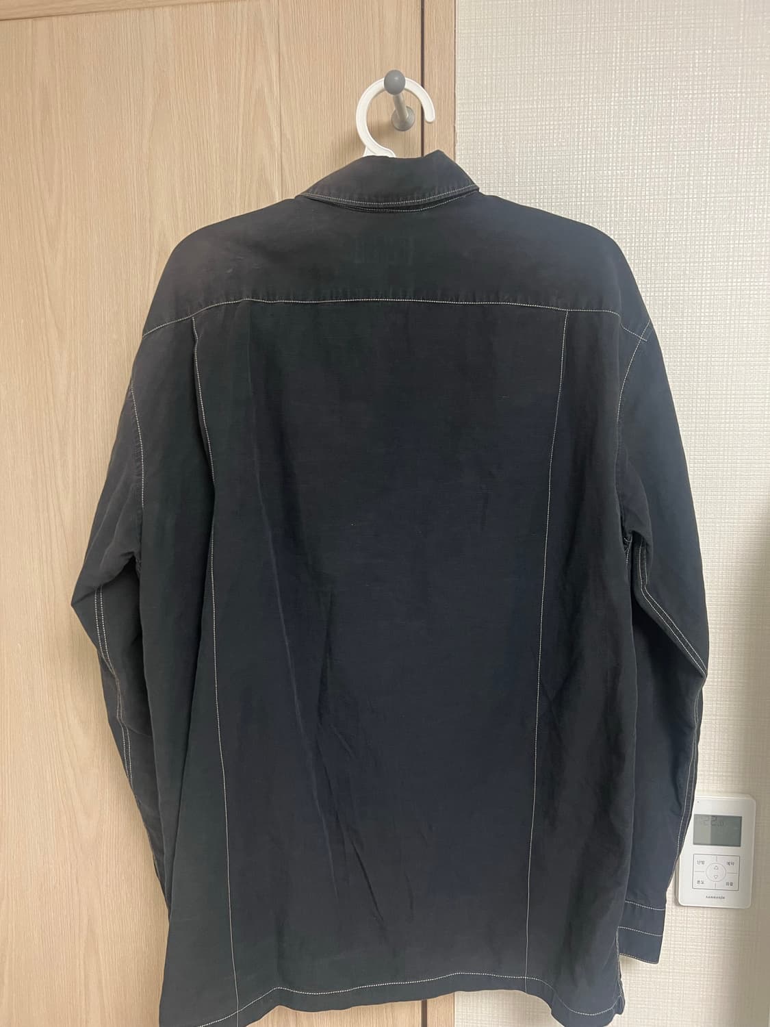 르메르/블랙 스티치 밀리터리 셔츠/46 상품이미지4