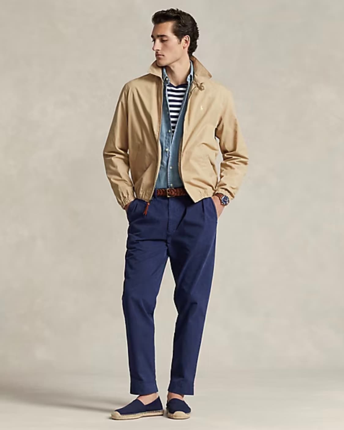 [L] 폴로 베이포트 포플린 베이지 상품이미지1