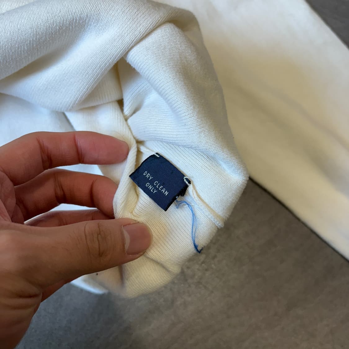 폴로 정품 화이트 피마 코튼 카라 니트  상품이미지8