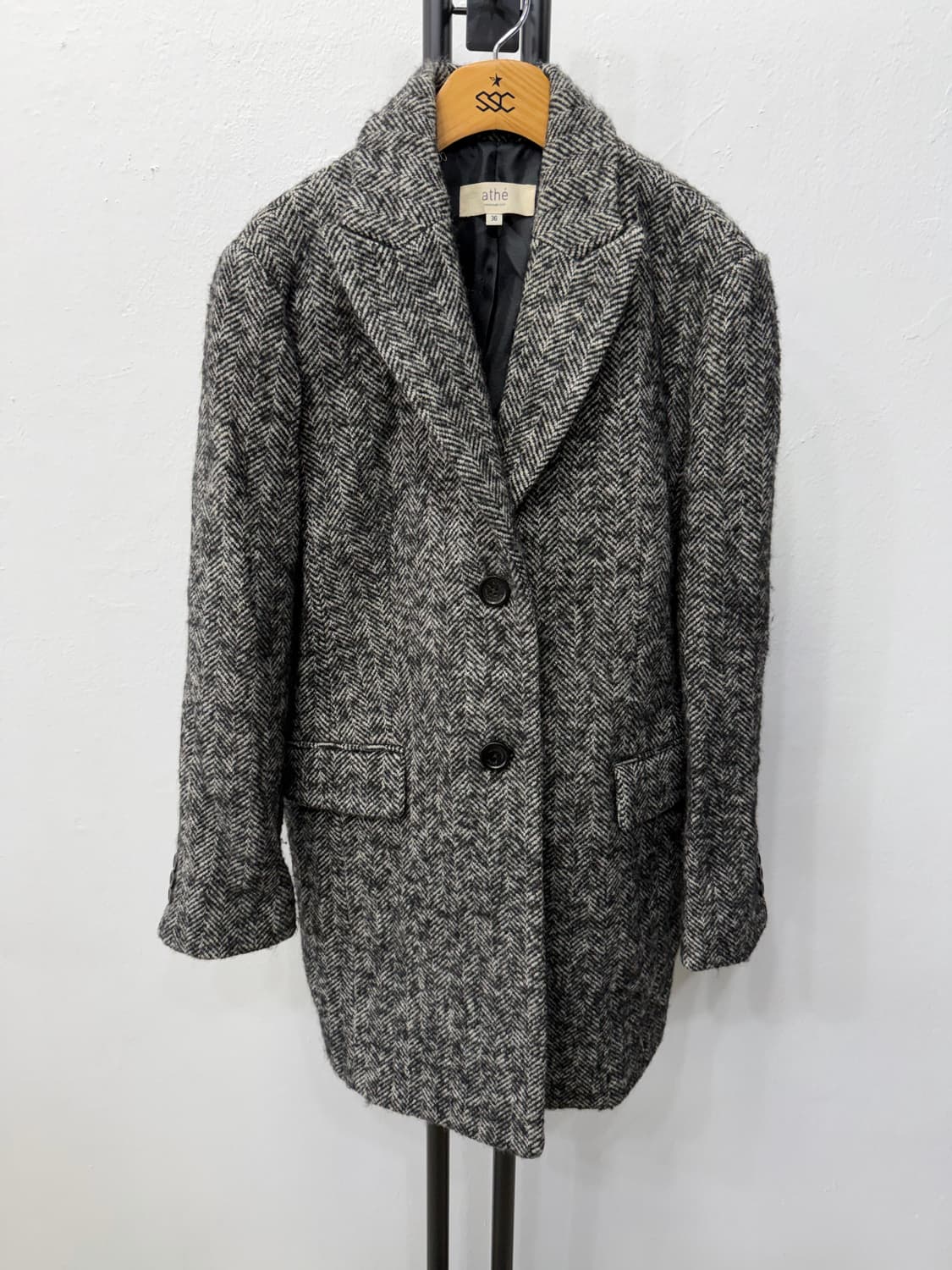 정품) 아떼 바네사브루노 헤링본 코트 85(66-77) 상품이미지1