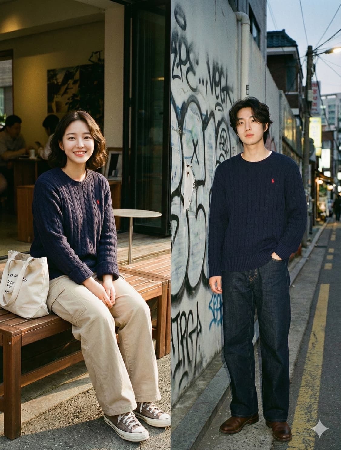 POLO Ralph Lauren Navy Cable Knit (XXL) 상품이미지1