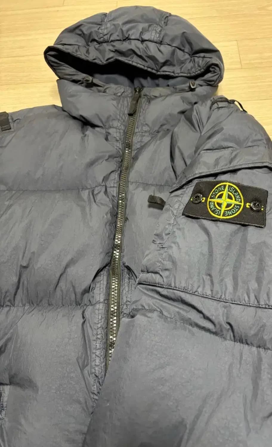 스톤아일랜드 크링클랩스 22FW네이비 XL판매 상품이미지3