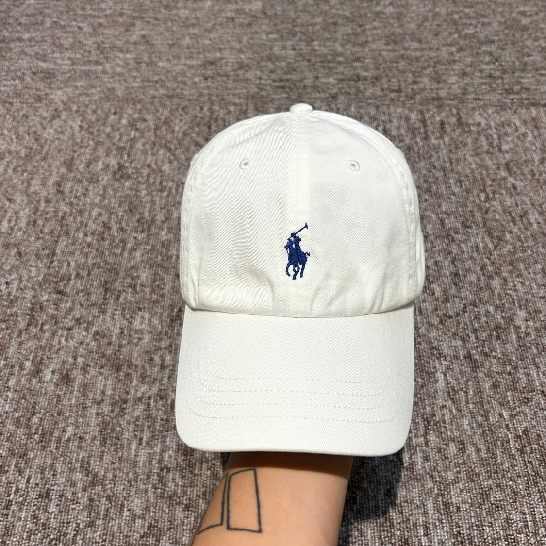 폴로 랄프로렌 화이트 볼캡 모자 상품이미지1