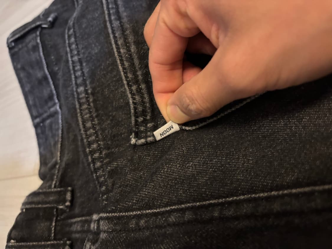 유스랩 와이드 데님 팬츠 moon 상품이미지5