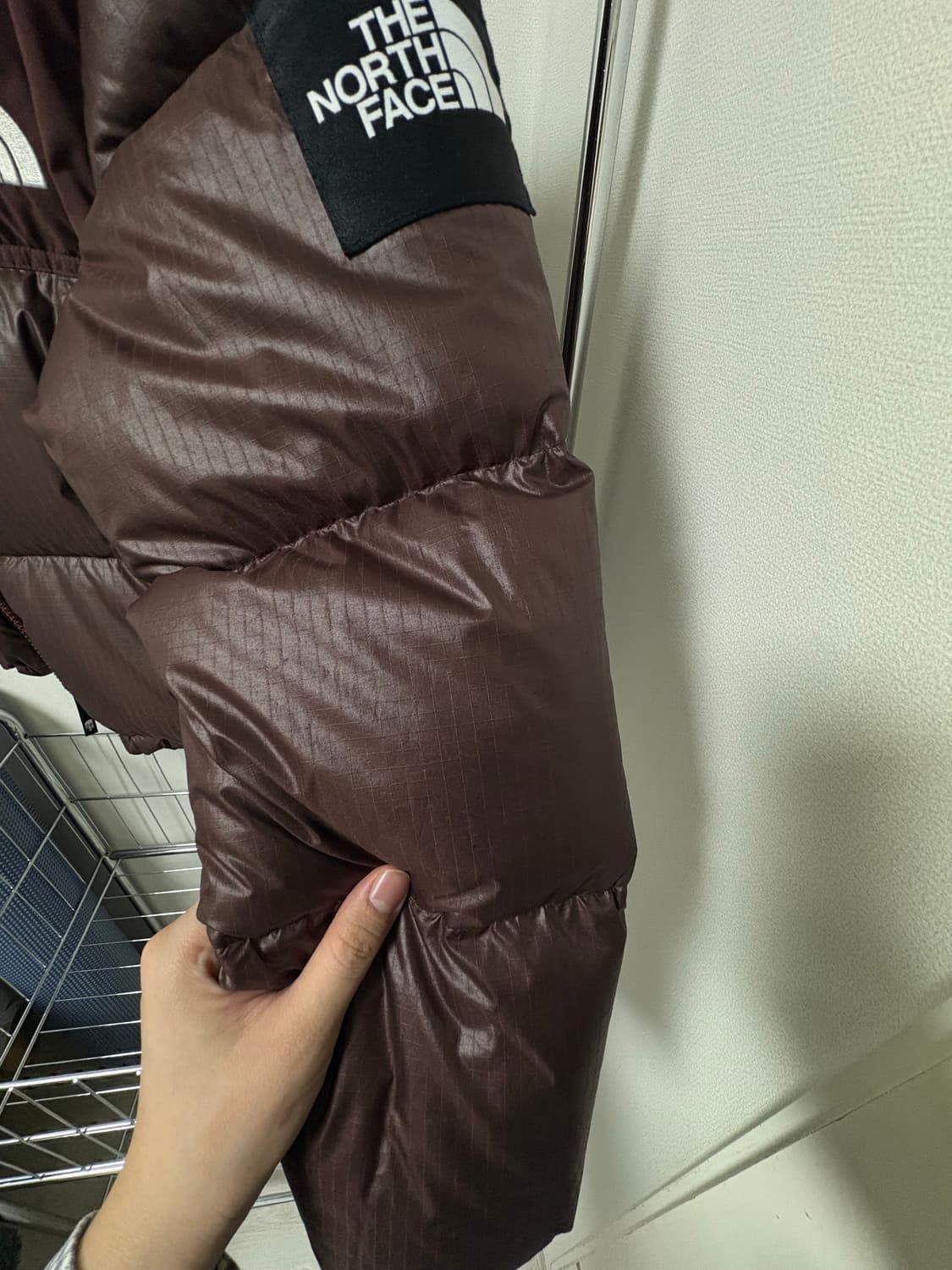 노스페이스 화이트 라벨 노벨티 눕시 다운 자켓 코코아  상품이미지4