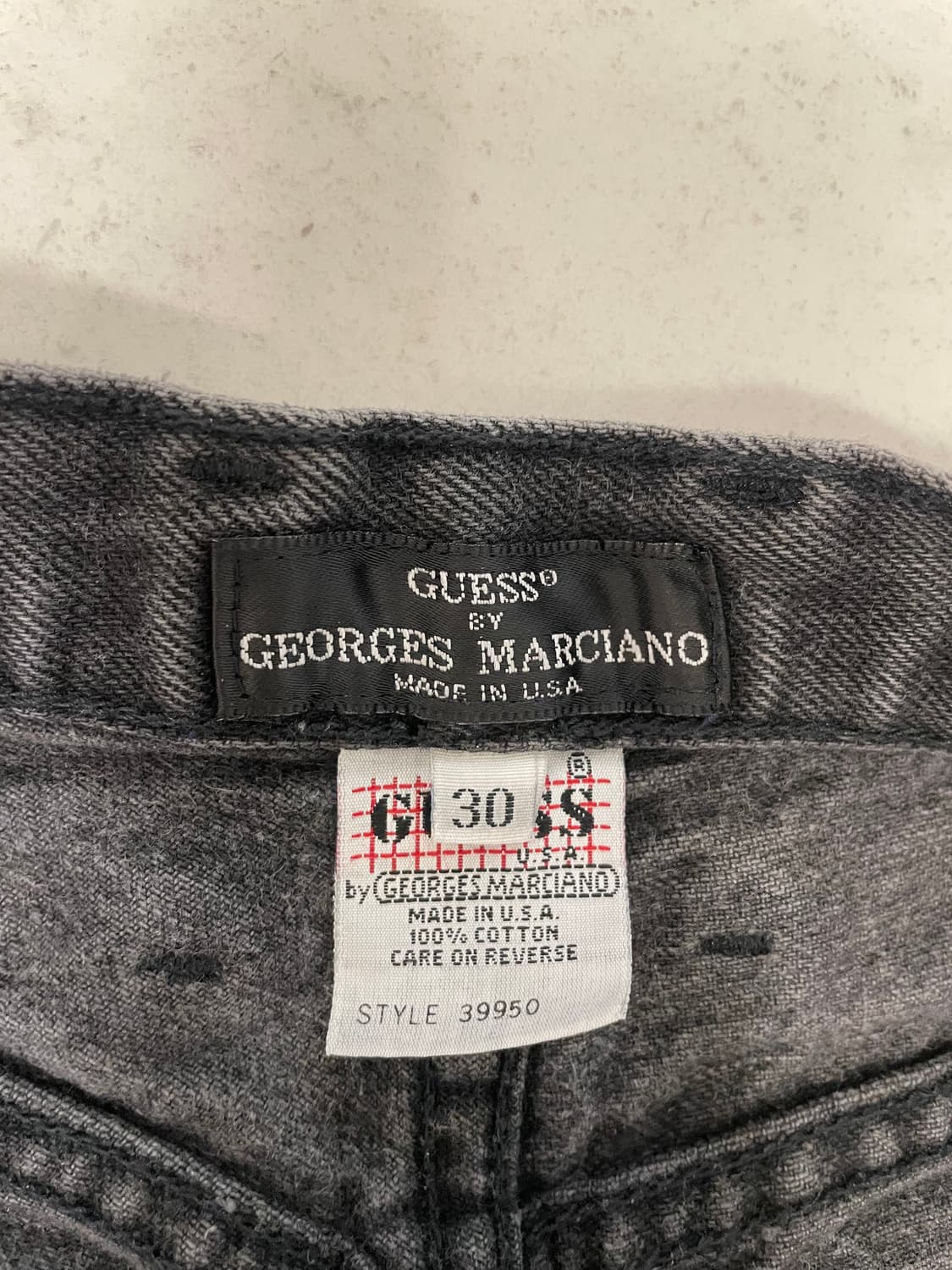 [30] 90's Guess 다잉 데님 쇼츠 Made in USA 상품이미지3