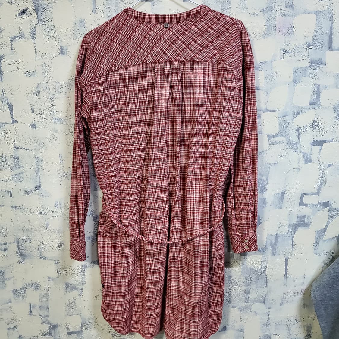 써스데이아일랜드 여성 레드체크.원피스  상품이미지2