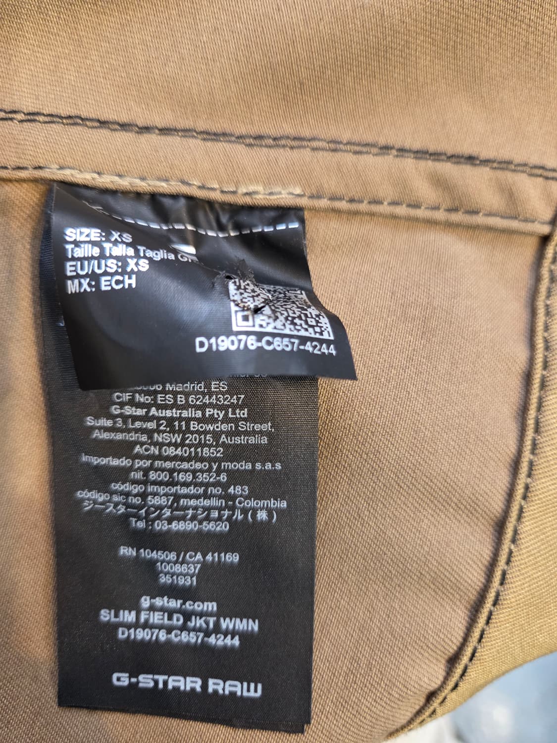 G-STAR RAW 카키색 여성 자켓(XXS/XS) 상품이미지9