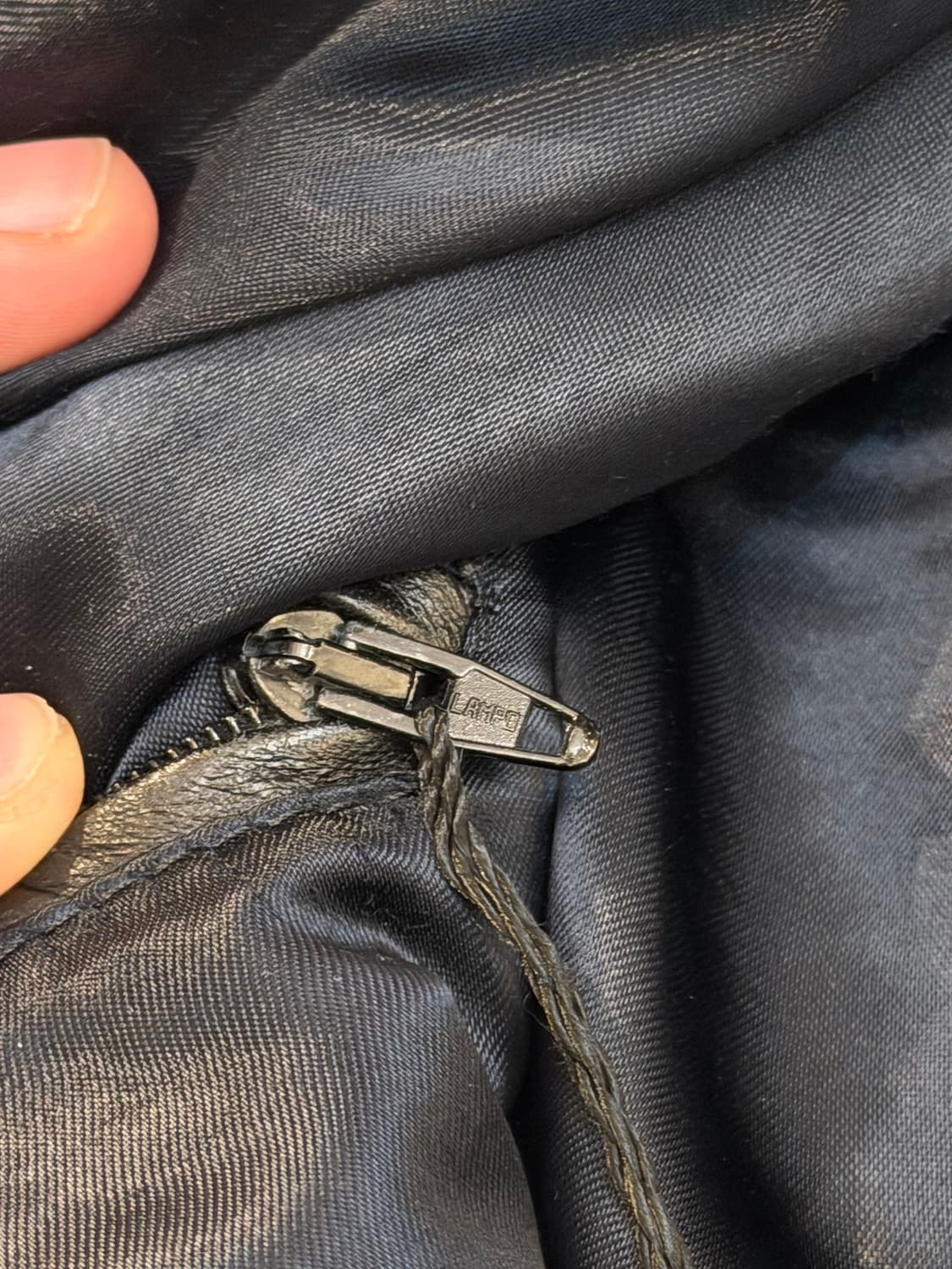 00s 돌체앤가바나 아카이브 램스킨 플레이트 레더자켓 블랙 상품이미지9