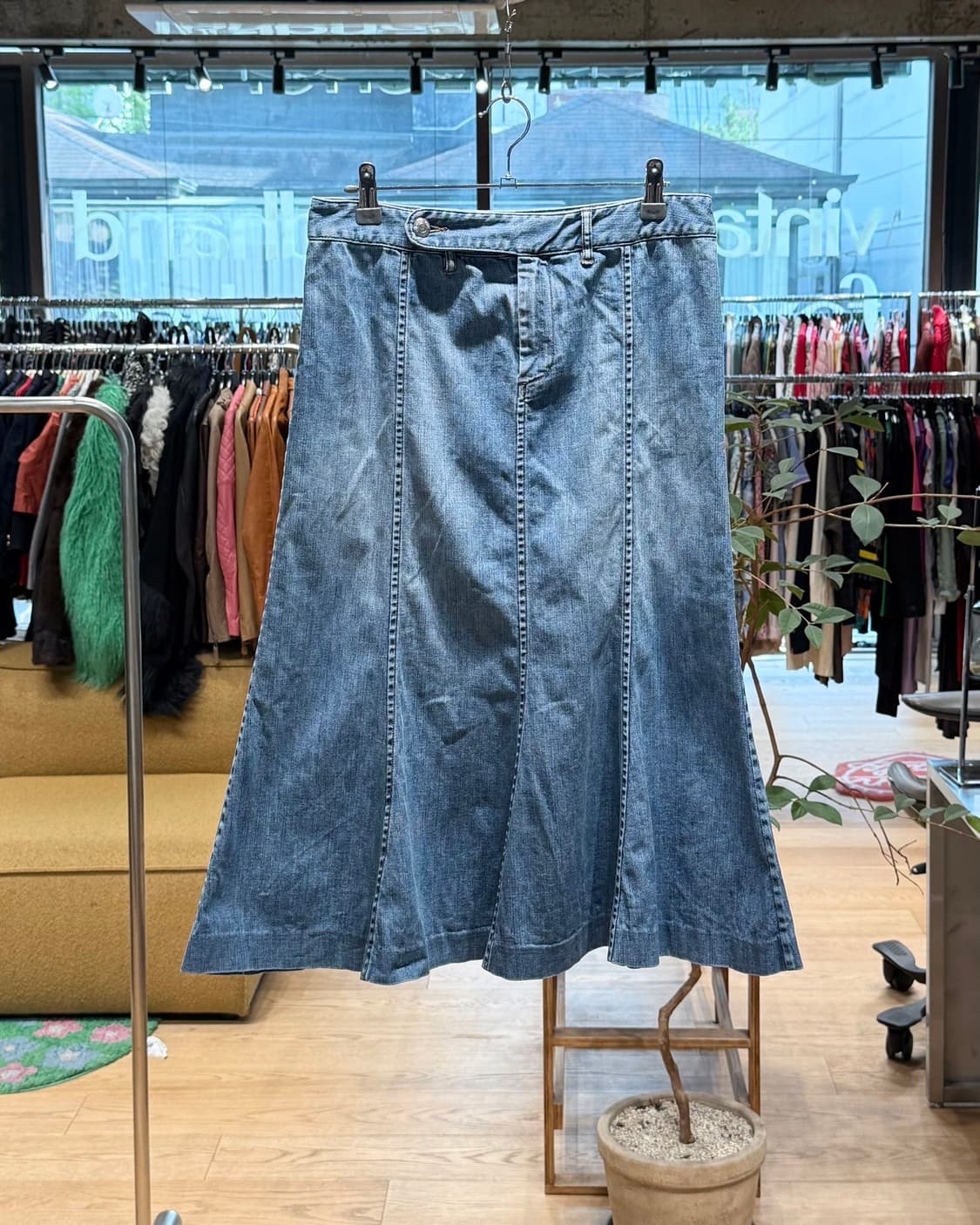 폴로 랄프로렌 진스 데님 미디스커트  상품이미지1