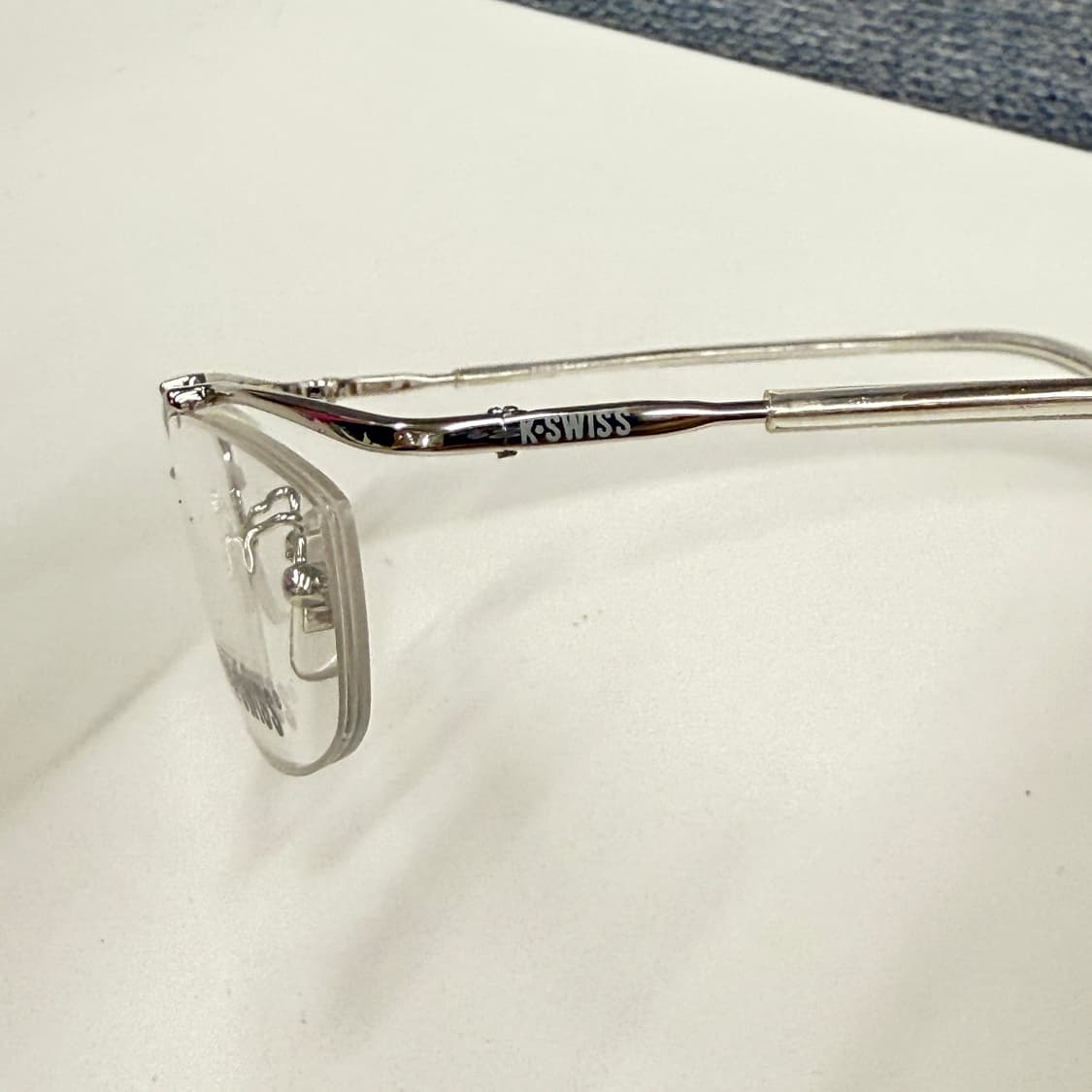 KSWISS 긱시크 실버 반무테 안경 상품이미지6
