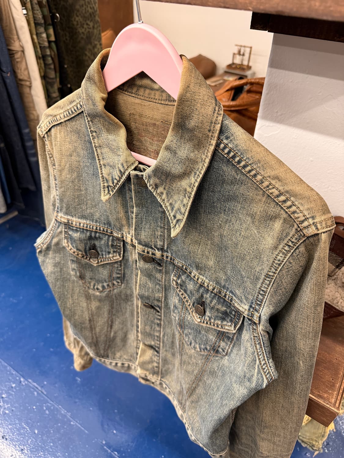 1990s Levis 리바이스 샌드워싱 데님 자켓 상품이미지5