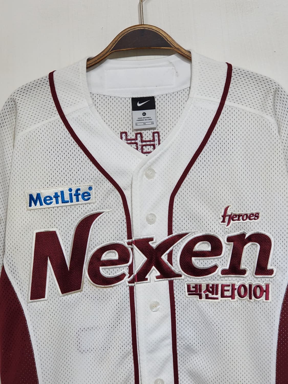 (XL) 넥센 히어로즈 야구져지 반팔 박병호 마킹 유니폼  상품이미지2