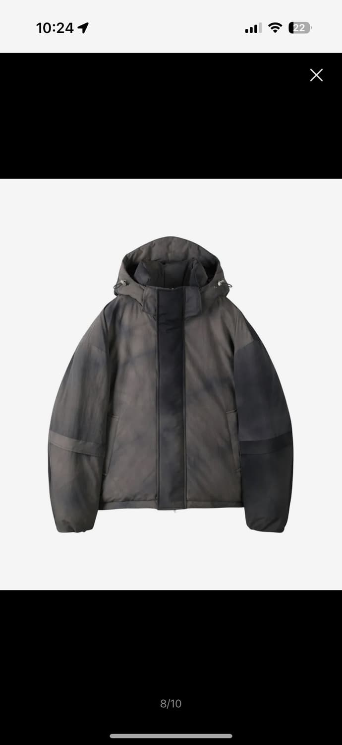 커스텀멜로우 구스 다운 숏패딩 다크 그레이 (95) 상품이미지1