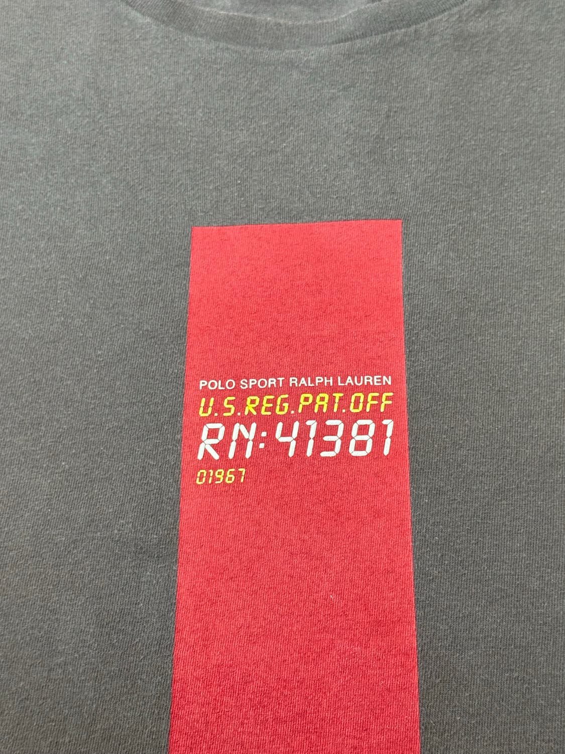 폴로 스포츠 버티컬 그래픽 티셔츠 90s usa 상품이미지4