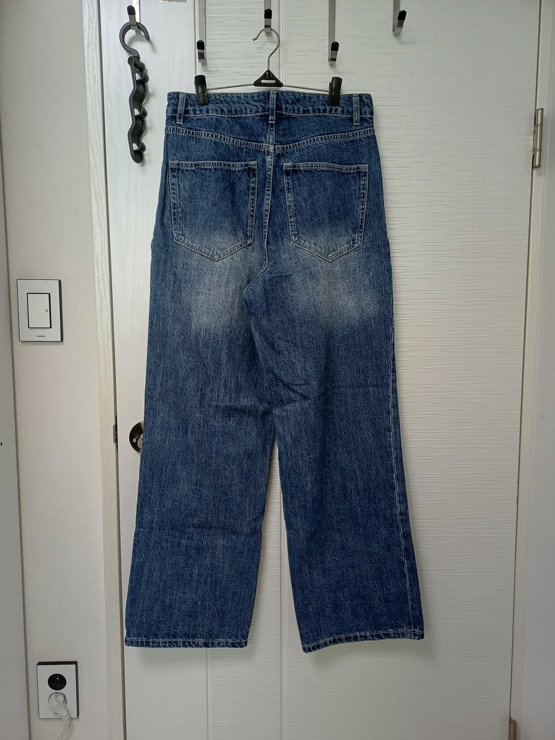 비긴202 원턱 와이드 데님팬츠 연청 상품이미지2